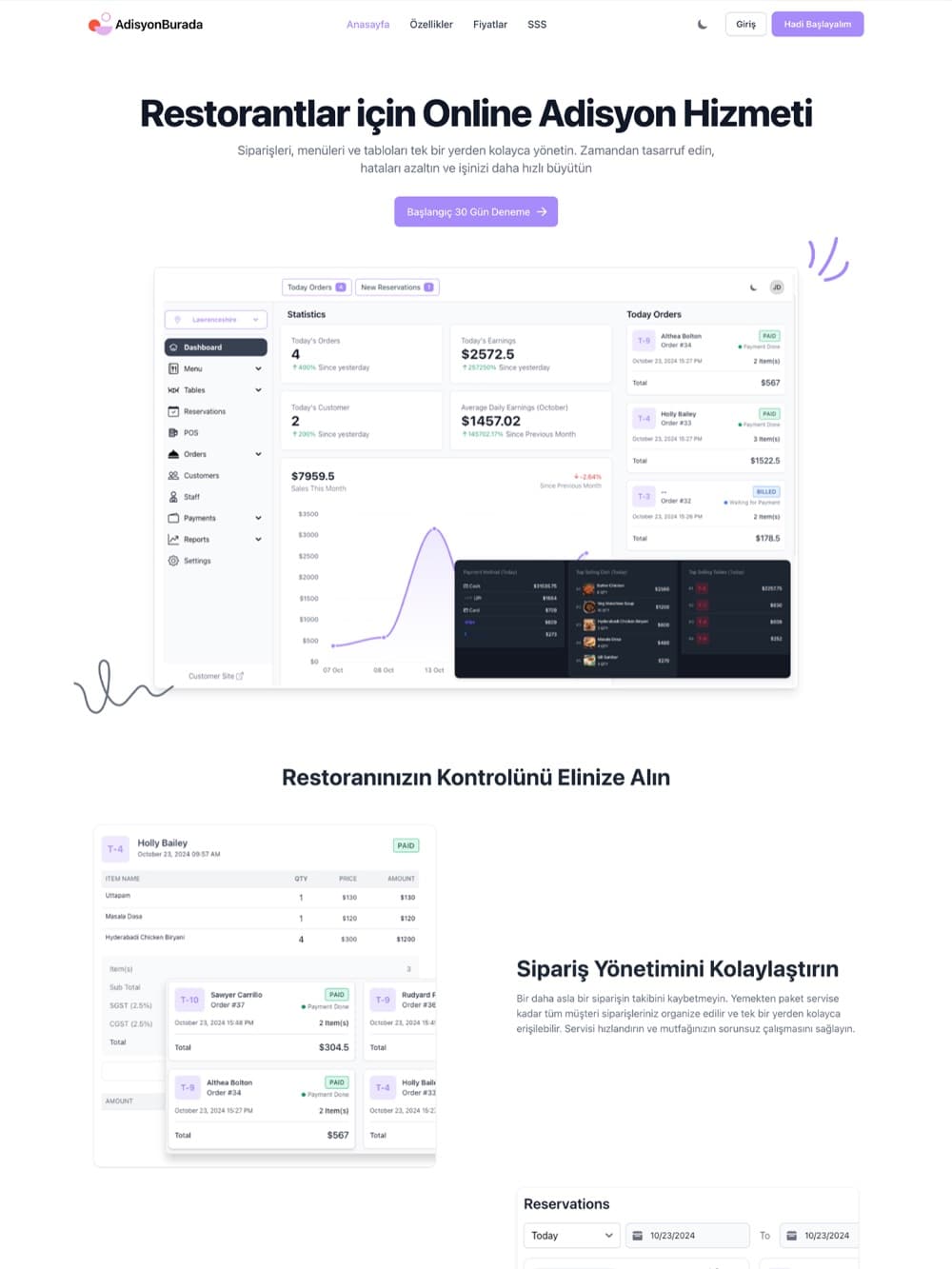 Online Adisyon Sistemi